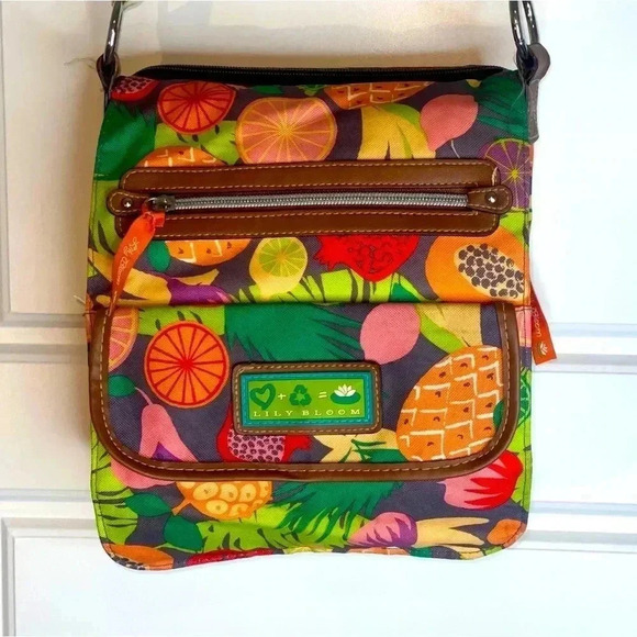 Lily Bloom Padded Shoulder Bag Pineapple Design - Picture 6 of 13